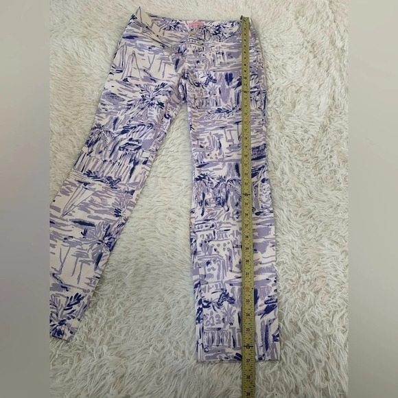 LILLY Pulitzer, Kelly Skinny Ankle Pants-lilac verben Rock the dock, 4 - Picture 6 of 16